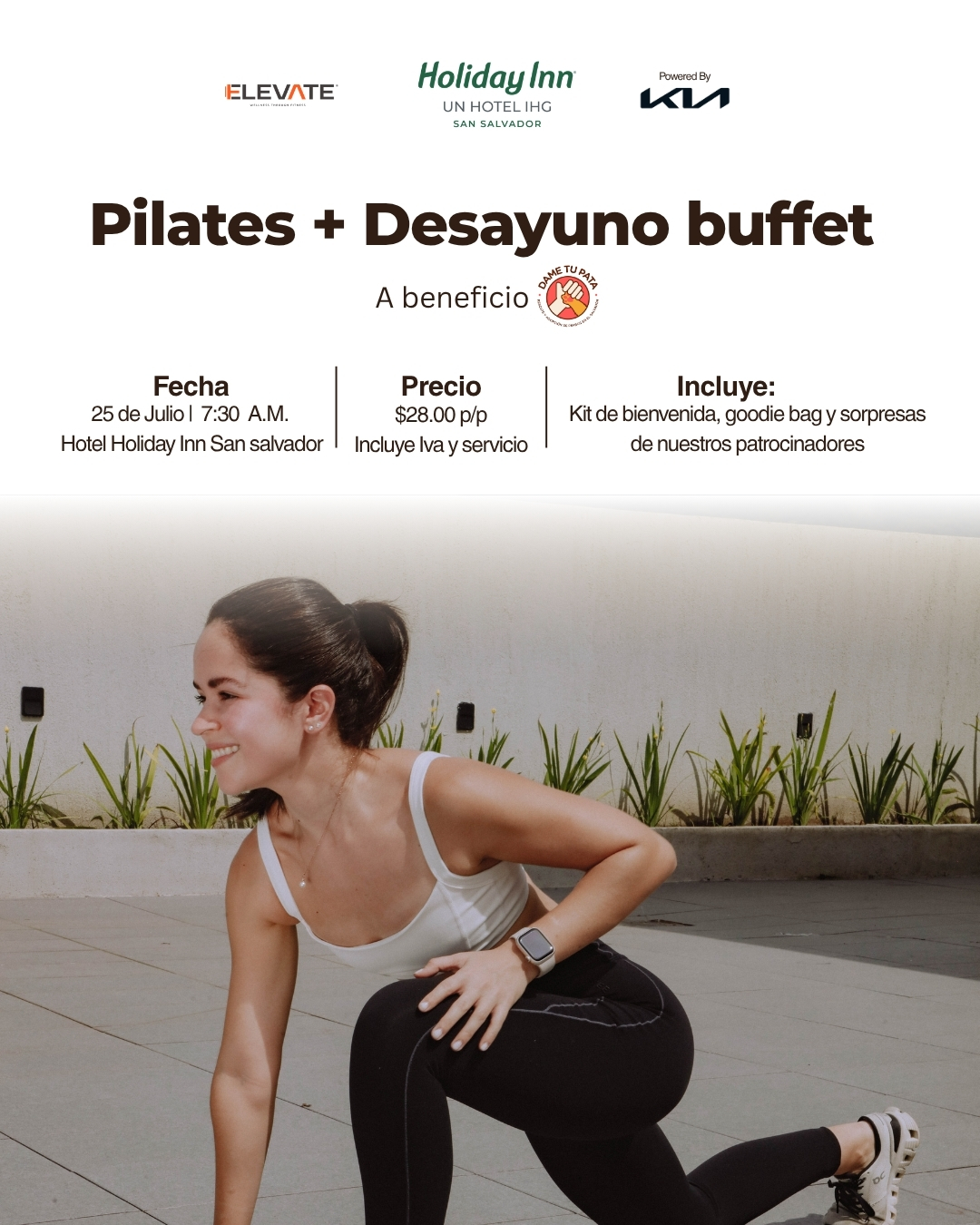 Pilates + Desayuno buffet - Holiday Inn San Salvador